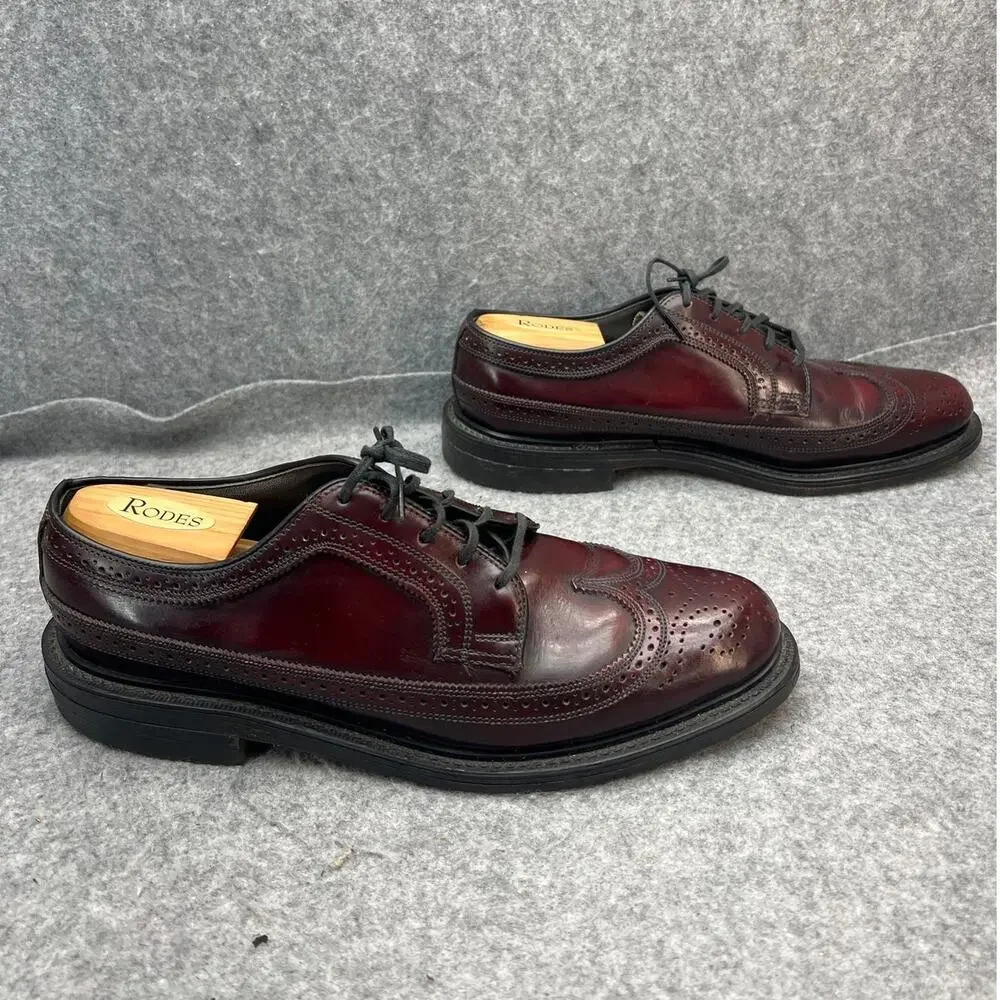 O'Sullivan Vintage Executive Wingtip Brogue Leather Oxford Dress Shoe Men 9.5